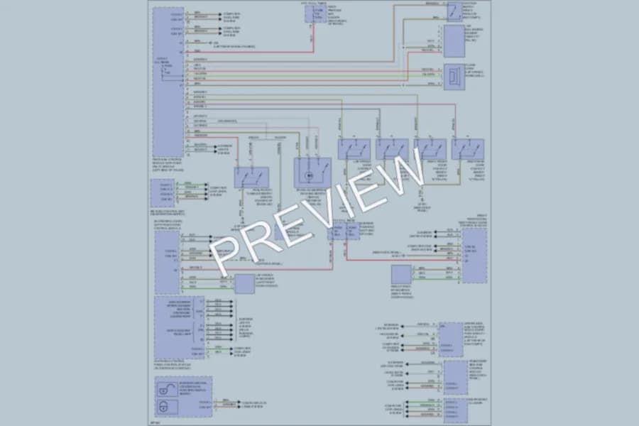 2006 MercedesBenz E350 Anti Theft wiring diagram preview