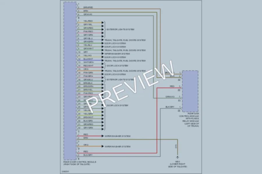 2006 MercedesBenz E350 Body Control Modules wiring diagram preview