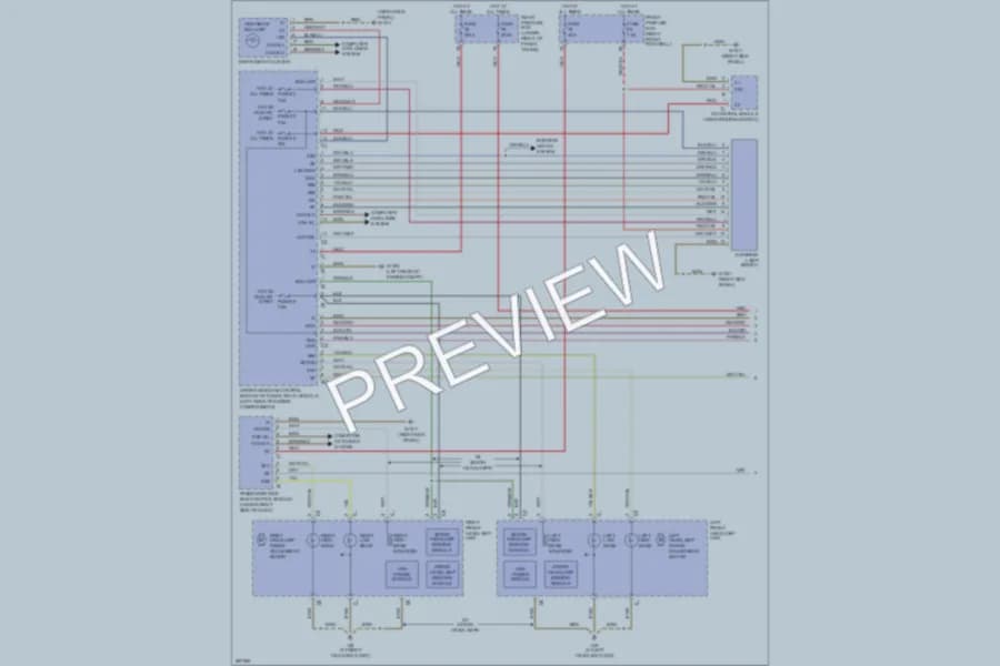 2006 MercedesBenz E350 Headlights wiring diagram preview