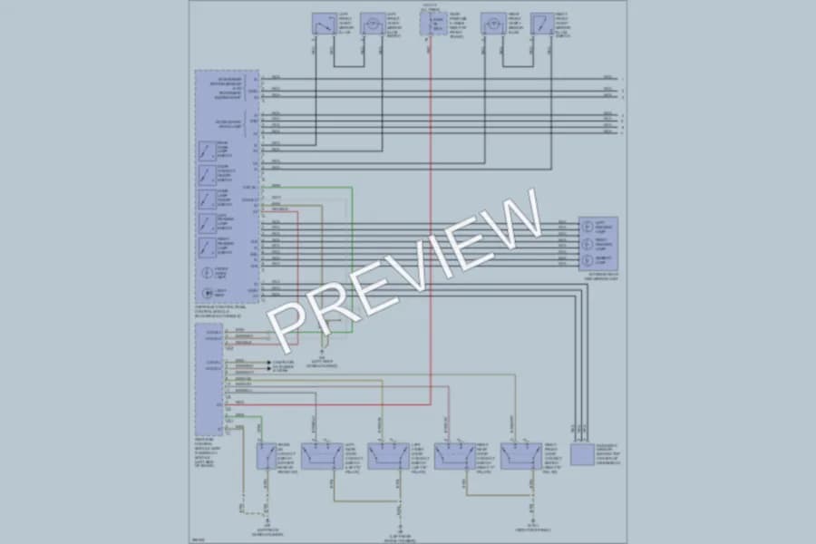 2006 MercedesBenz E350 Interior Lights wiring diagram preview