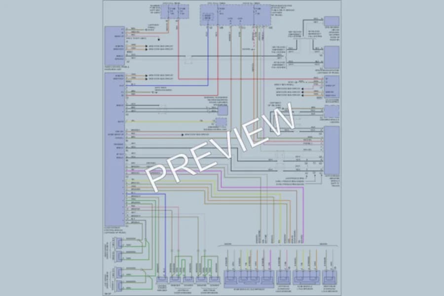 2006 MercedesBenz E350 Navigation wiring diagram preview