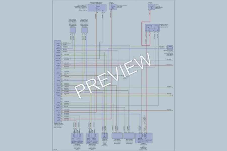 2006 MercedesBenz E500 Electronic Suspension wiring diagram preview