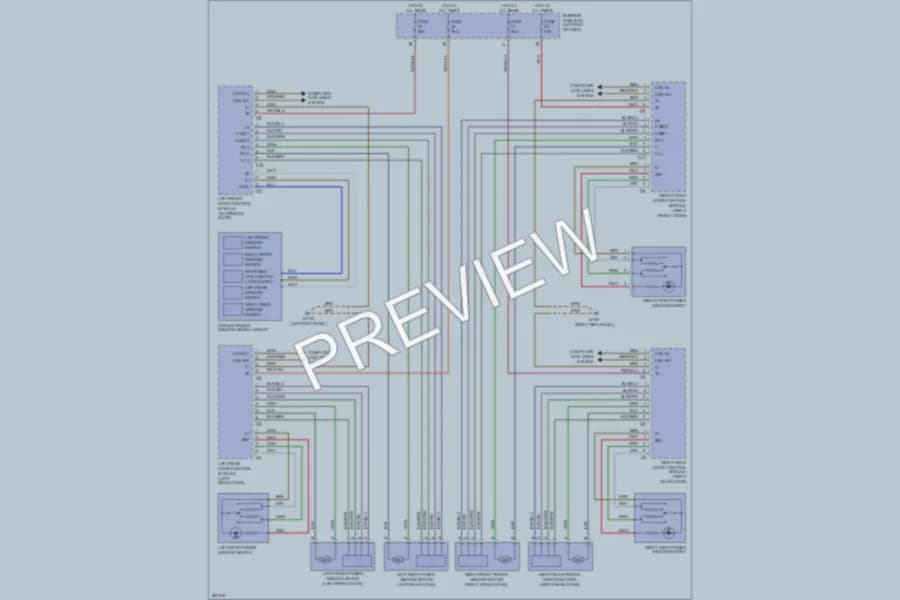 2006 MercedesBenz E500 Power Windows wiring diagram preview