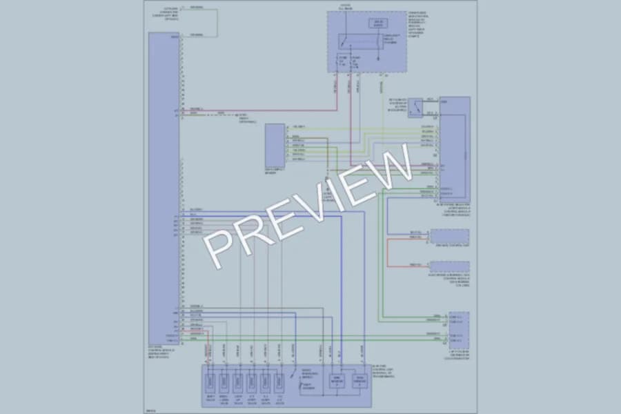 2006 MercedesBenz E500 Transmission wiring diagram preview