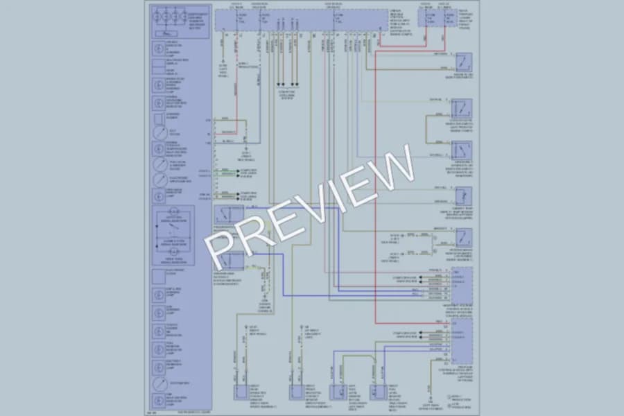 2006 MercedesBenz E500 Warning Systems wiring diagram preview