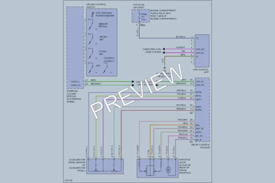 2006 MercedesBenz ML350 Cruise Control wiring diagram preview