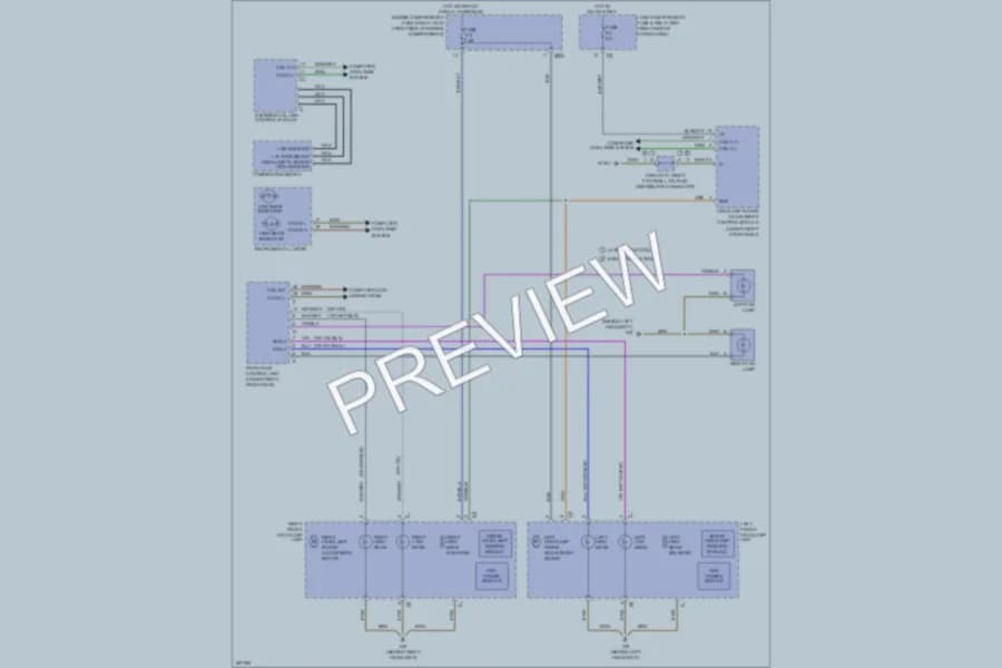 2006 MercedesBenz ML350 Headlights wiring diagram preview
