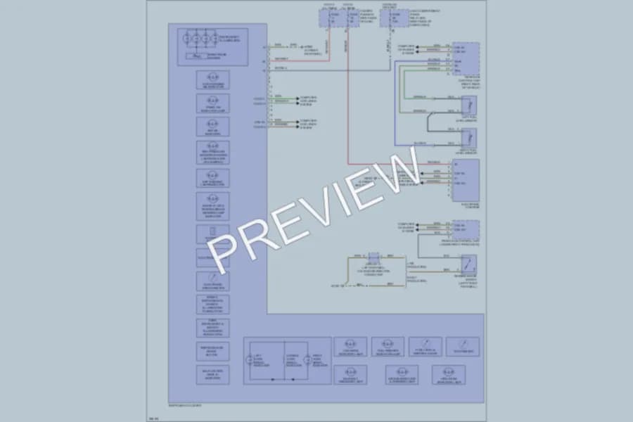 2006 MercedesBenz ML350 Instrument Cluster wiring diagram preview