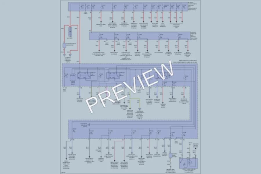 2006 MercedesBenz ML350 Power Distribution wiring diagram preview