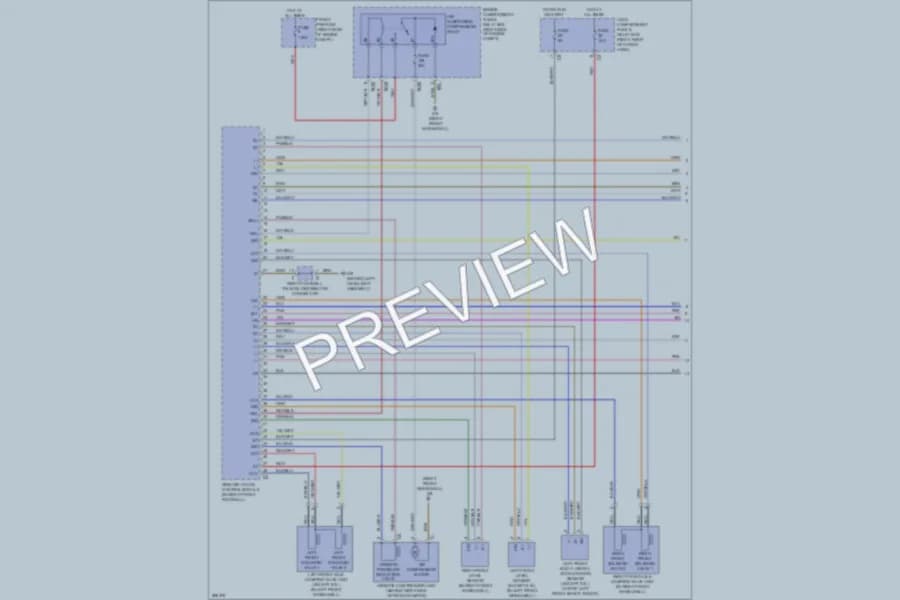 2006 MercedesBenz R350 Electronic Suspension wiring diagram preview