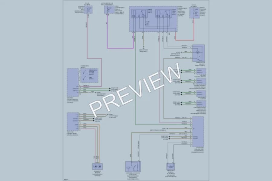 2006 MercedesBenz R350 Wiper Washer wiring diagram preview