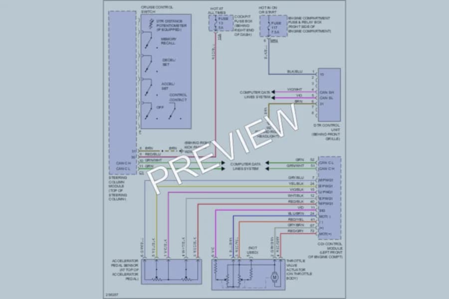 2006 MercedesBenz R500 Cruise Control wiring diagram preview