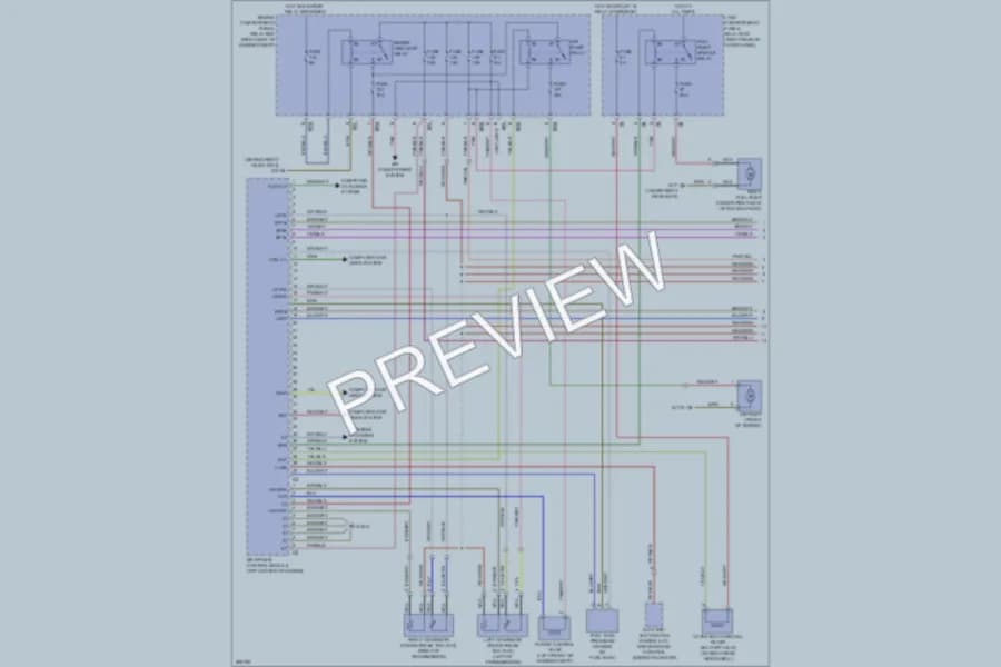 2006 MercedesBenz R500 Engine Performance wiring diagram preview