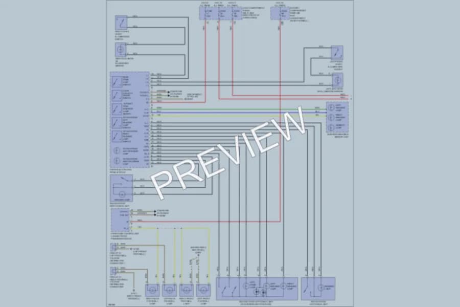 2006 MercedesBenz R500 Interior Lights wiring diagram preview