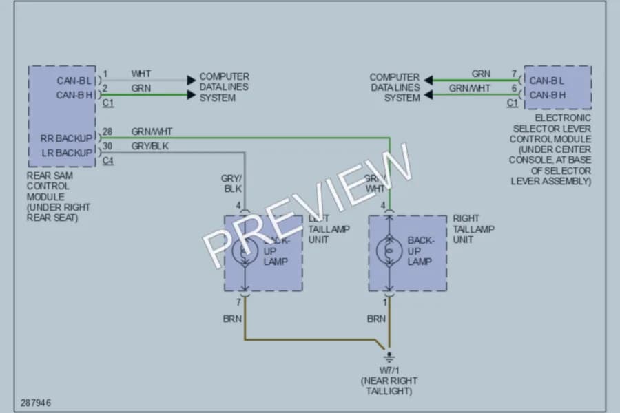2006 MercedesBenz S350 Exterior Lights wiring diagram preview
