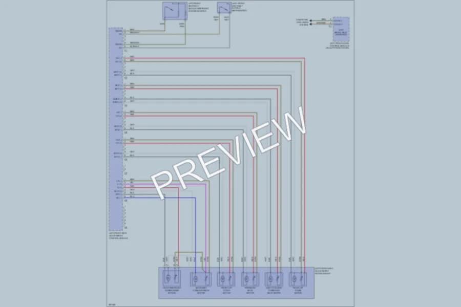 2006 MercedesBenz S350 Memory Systems wiring diagram preview