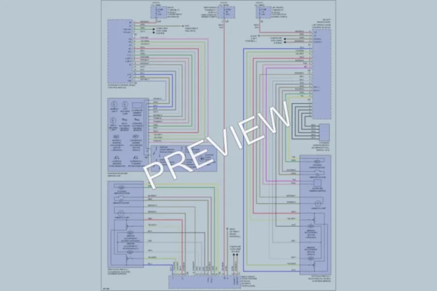 2006 MercedesBenz S350 Power Mirrors wiring diagram preview