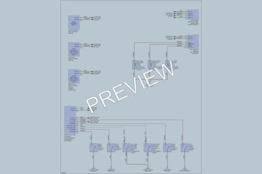 2006 MercedesBenz S350 Power Seats wiring diagram preview