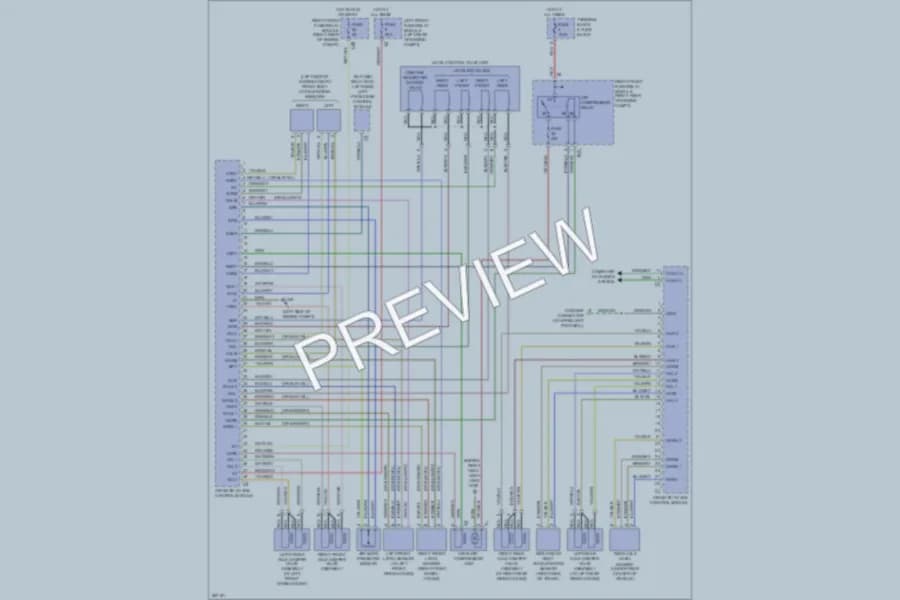 2006 MercedesBenz S430 Electronic Suspension wiring diagram preview