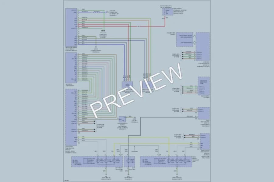2006 MercedesBenz S430 Headlights wiring diagram preview