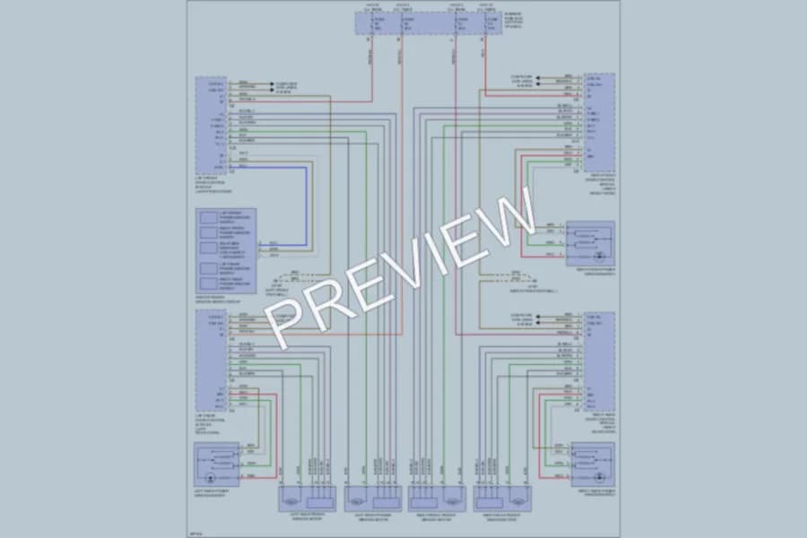 2006 MercedesBenz S500 Power Windows wiring diagram preview