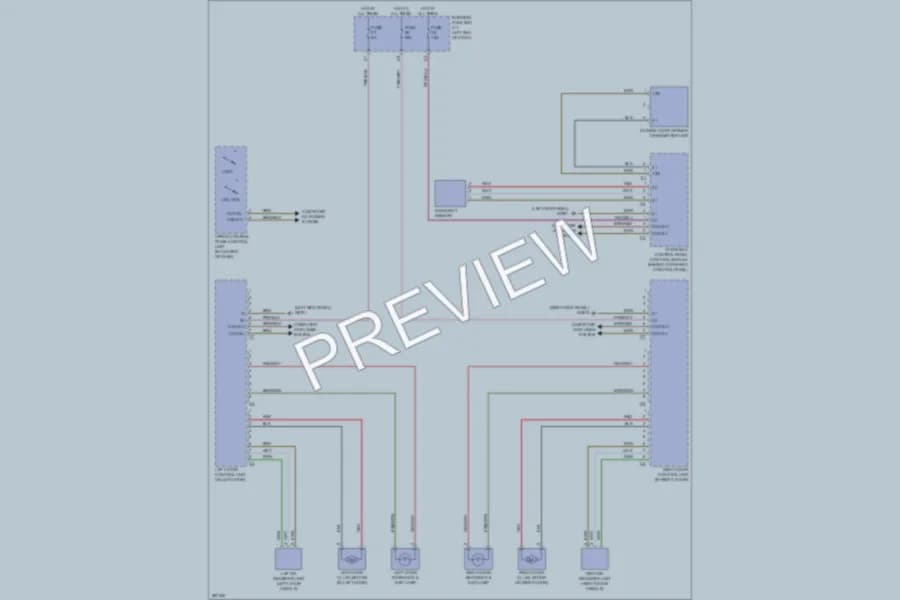2006 MercedesBenz SLK280 Power Door Locks wiring diagram preview