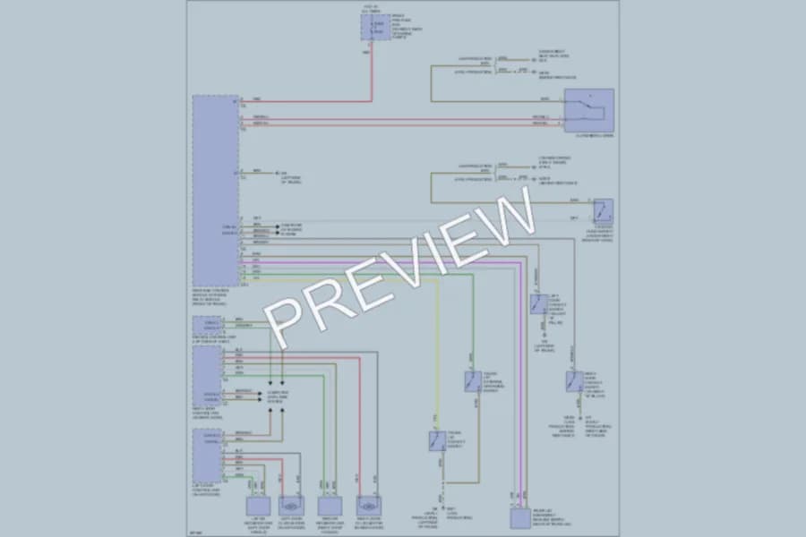 2006 MercedesBenz SLK350 Anti Theft wiring diagram preview