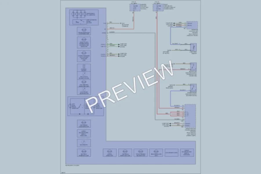 2006 MercedesBenz SLK350 Instrument Cluster wiring diagram preview