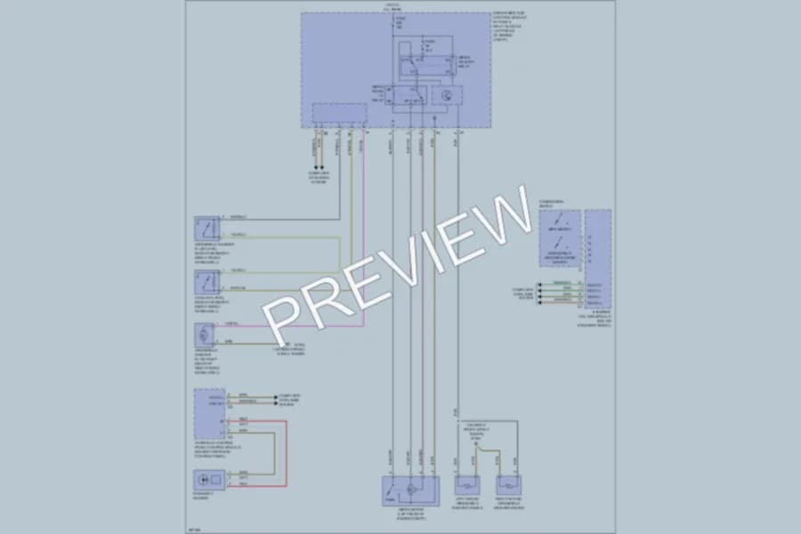 2006 MercedesBenz SLK350 Wiper Washer wiring diagram preview