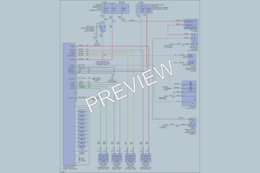 2006 Mercury GrandMarquis Anti Lock Brakes wiring diagram preview