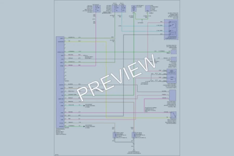 2006 Mercury GrandMarquis Electronic Suspension wiring diagram preview