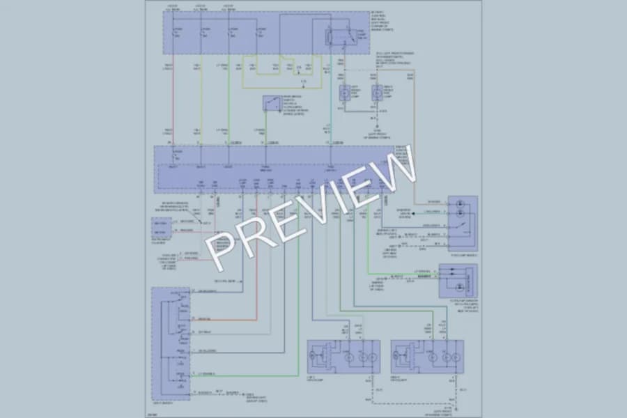 2006 Mercury Mariner Headlights wiring diagram preview