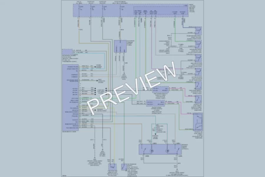 2006 Mercury Mariner Instrument Cluster wiring diagram preview