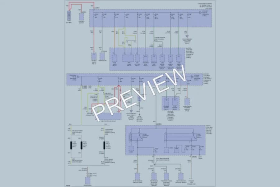 2006 Mercury Mariner Power Distribution wiring diagram preview