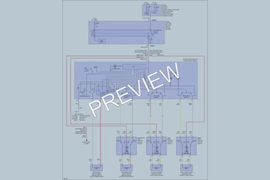 2006 Mercury Mariner Power Windows wiring diagram preview