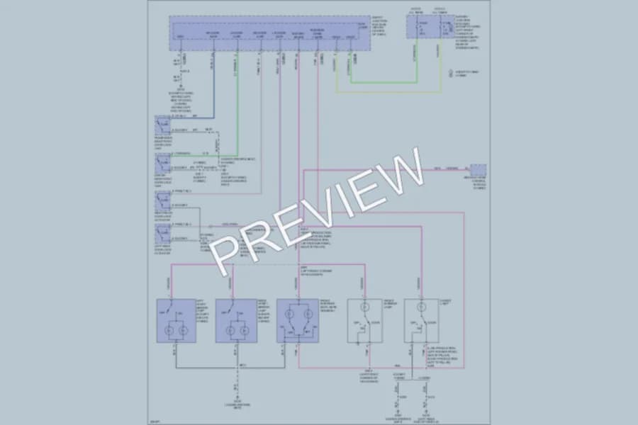 2006 Mercury MarinerHybrid Interior Lights wiring diagram preview