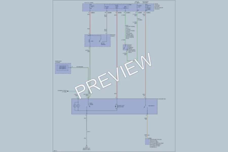 2006 Mercury MarinerHybrid Shift Interlock wiring diagram preview