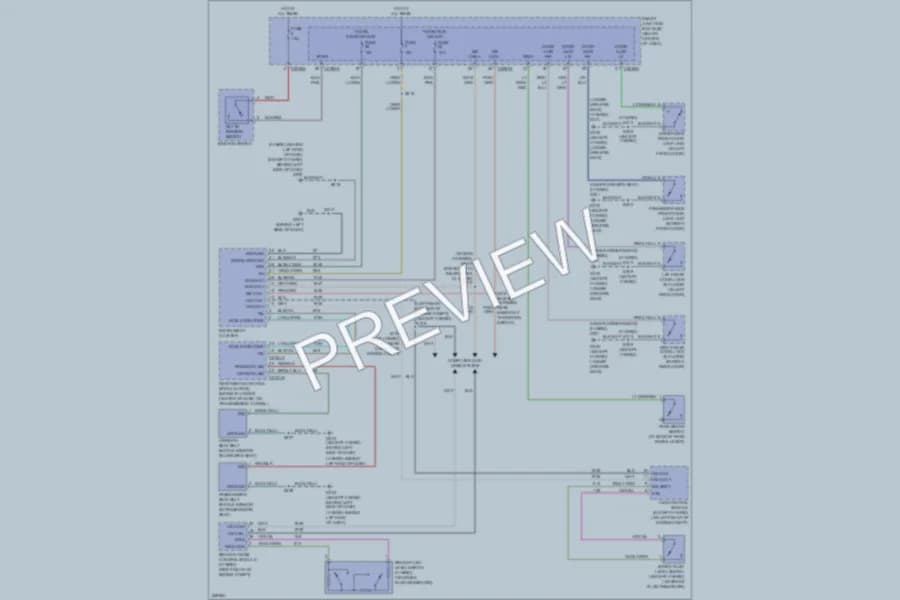 2006 Mercury MarinerHybrid Warning Systems wiring diagram preview