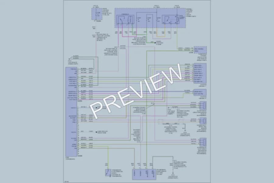 2006 Mercury Milan Transmission wiring diagram preview