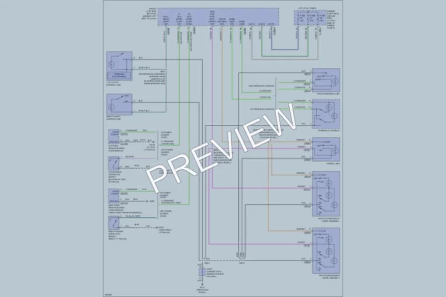 2006 Mercury Monterey Interior Lights wiring diagram preview