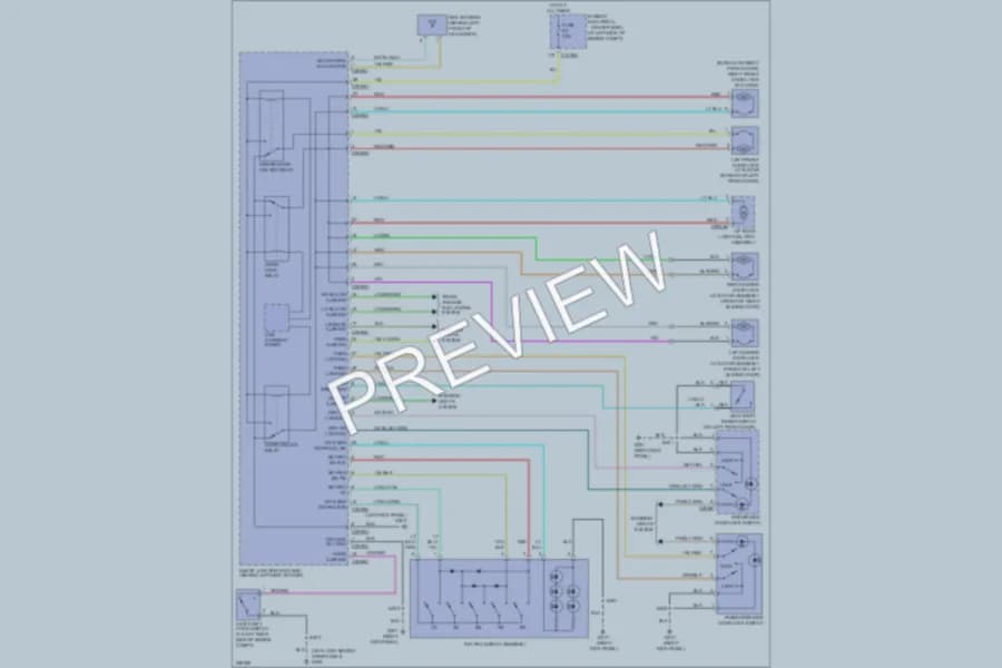 2006 Mercury Monterey Power Door Locks wiring diagram preview