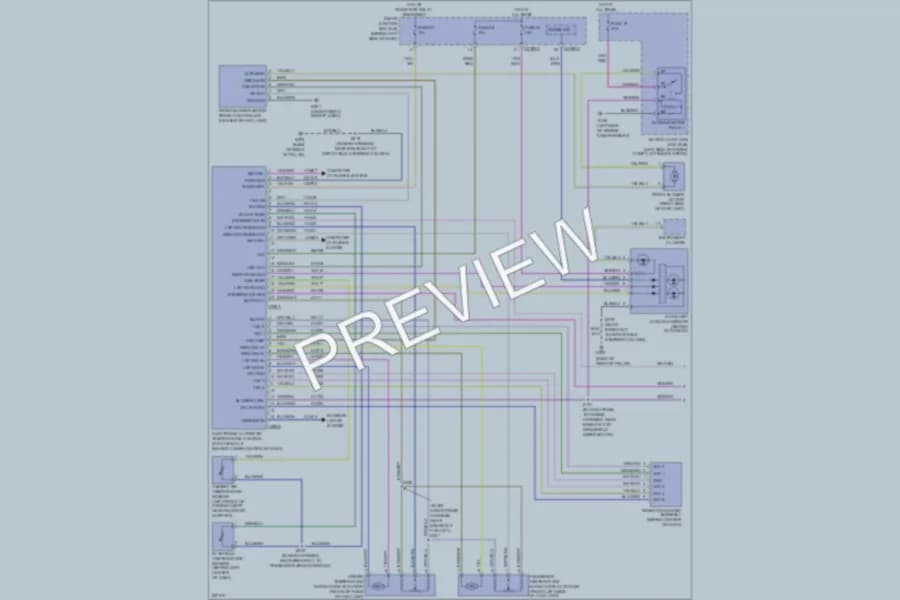 2006 Mercury Mountaineer Air Conditioning wiring diagram preview