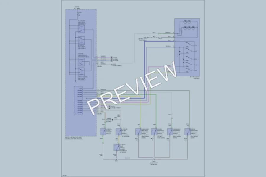 2006 Mercury Mountaineer Anti Theft wiring diagram preview