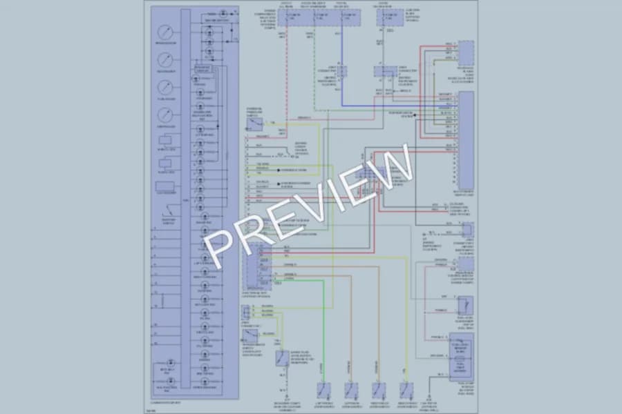 2006 Mitsubishi Endeavor Instrument Cluster wiring diagram preview