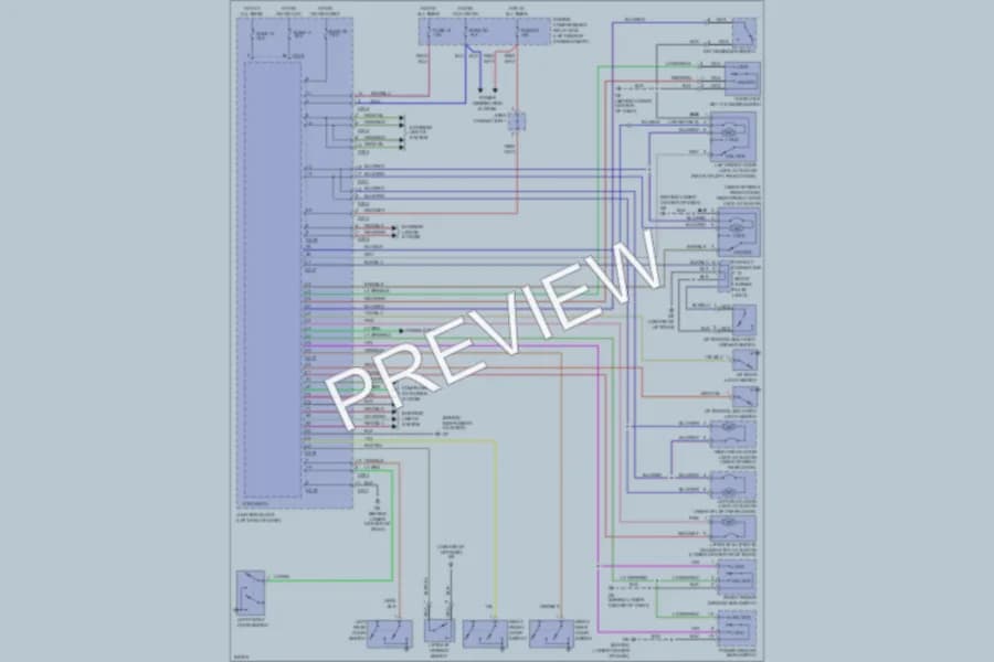 2006 Mitsubishi Endeavor Power Door Locks wiring diagram preview