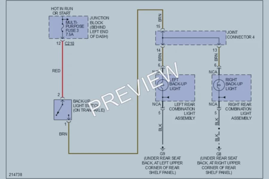 2006 Mitsubishi Lancer Exterior Lights wiring diagram preview