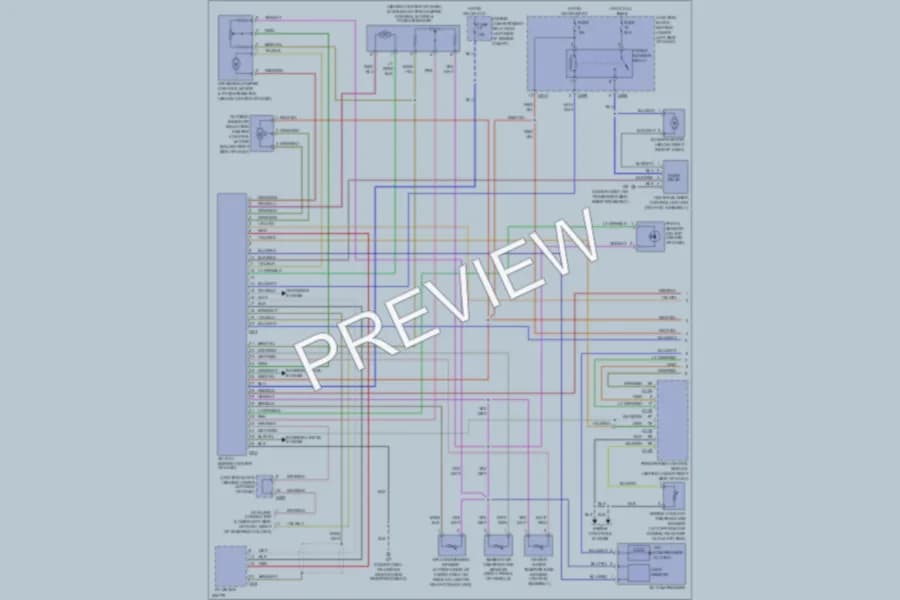 2006 Mitsubishi Montero Air Conditioning wiring diagram preview