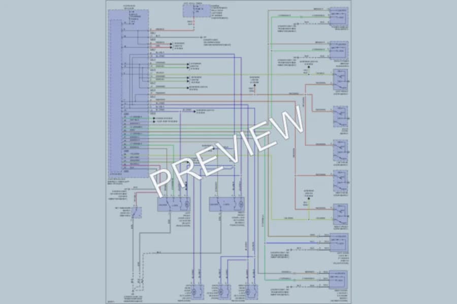 2006 Mitsubishi Montero Power Door Locks wiring diagram preview