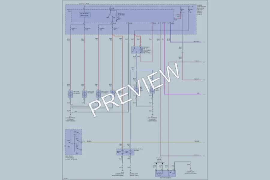 2006 Mitsubishi Outlander Headlights wiring diagram preview