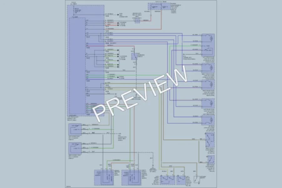 2006 Mitsubishi Outlander Power Door Locks wiring diagram preview